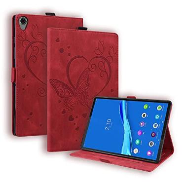 Imagem de YUNCHAO Caixa de telefone Para Lenovo Tab M8 / M8 TB-8505F Love Butterfly Padrivefly Caso de couro horizontal com suporte capa para celular
