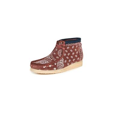 Imagem de Clarks Botas masculinas Wallabee, Paisley de tijolo, 11