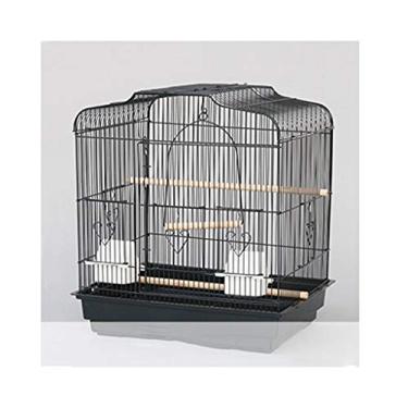 Imagem de KIZQYN Gaiolas de viagem de pássaro portátil casa de animal de estimação grande gaiola de pássaro de metal gaiola de papagaio gaiola canária gaiola de voo (cor: a)