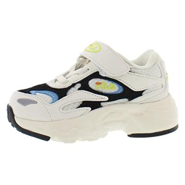 Imagem de Fila Hysteria 1999 Td Baby Boys Shoes Size 6.5, Color: Cream/Black/Blue