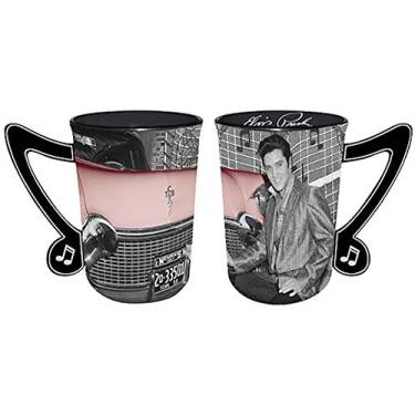 Imagem de Caneca Elvis Presley com alça de nota musical