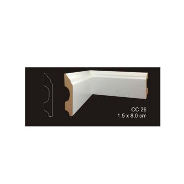 Imagem de RODAPÉ CAVIMAD C/ PASSA FIO 15 x 80 - CC26 15 BARRAS