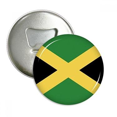 Imagem de Imã de geladeira com bandeira nacional da Jamaica América do Norte e abridor de garrafas