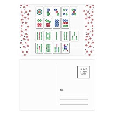 Imagem de Cultura Chinesa Mahjong Jogo de Xadrez Natal Flor Celebração Cartão postal Bênção