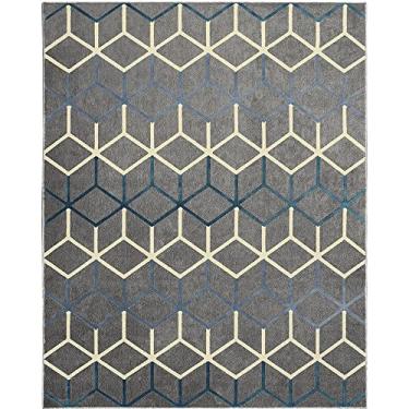 Imagem de Tapete para Sala Supreme Lyre Trapézio 06-48 Cinza 2,00X3,00M - Kriar Tapetes