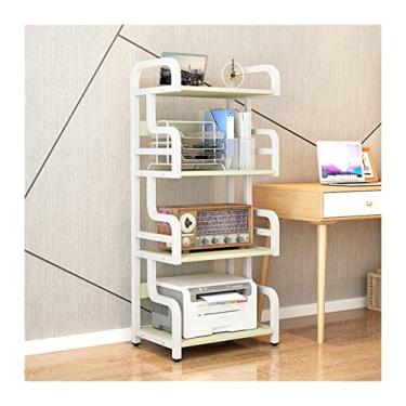 Imagem de KIZQYN Suporte de impressora para casa rack de impressora prateleira de chão mesa copiadora de escritório rack de armazenamento multicamadas tipo agulha impressora de mesa (cor: camada E-4)