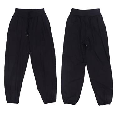 Imagem de Calças de moletom, calças de ioga, nylon macio para a pele, elegante para treino, para