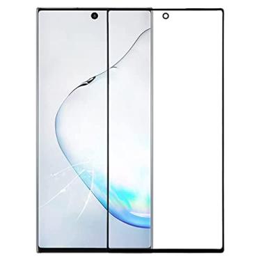 Imagem de HONGYAN Peças de substituição de telefone celular Para Samsung Galaxy Note10 Tela frontal Lente de vidro externo com OCA opticamente claro adesivo Acessórios telefônicos