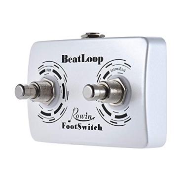 Imagem de LAURAG BeatLoop Pedal de pedal de pedal duplo para BEAT LOOP Pedal de efeito de gravação com cabo de 6,35 mm
