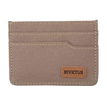Imagem de NETBARBAS Carteira INVICTUS SPY Coyote 600D Unissex-Adultos 3 Compartimentos 2 Portas-Cartões Clipe Tático
