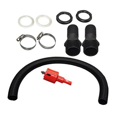 Imagem de ＡＷＨＡＯ de ligação de barril de chuva, de água portátil, fácil de instalar, leve, durável, tubo de conexão de mangueira para jardim, acampamento, 2,5 cm com cone