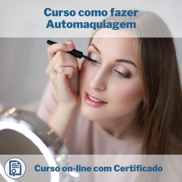 Imagem de Curso Online em videoaula de como fazer Automaquiagem com Certificado + 2 brindes
