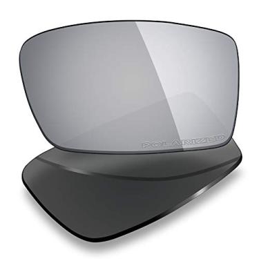 Imagem de Mryok Lentes de reposição para Oakley Gascan OO9014 - Opções, Anticorrosão da água do mar, polarizada - titânio prateado, One Size