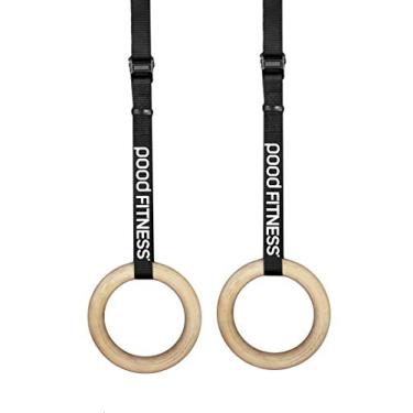 Imagem de Argolas de Ginástica de Madeira para Treinamento Funcional (argolas de suspensão)