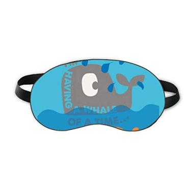 Imagem de The Blue Whale Enorme Desenho Ilustrado Sleep Eye Shield Soft Night Blinfold Shade Cover
