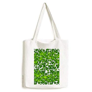 Imagem de Four Leaf Ireland St.Patrick's Day sacola de lona sacola de compras casual bolsa de mão