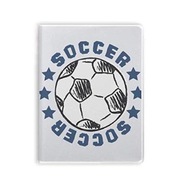 Imagem de Caderno de futebol americano, desenho esportivo, capa de chiclete, diário de capa macia
