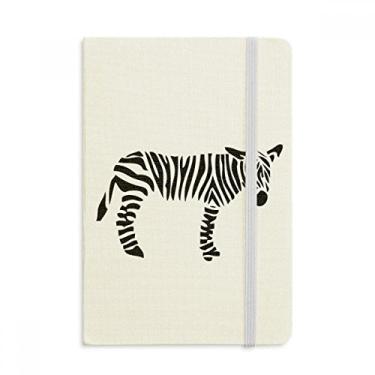 Imagem de Caderno de Pinto preto com desenho de animal natural, capa dura oficial, diário clássico