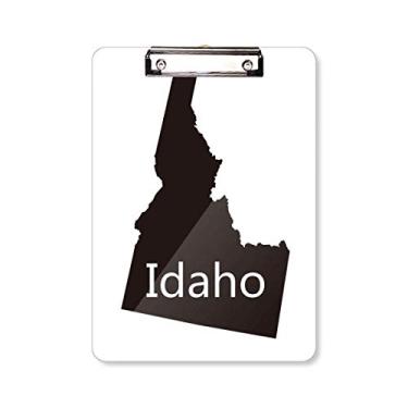 Imagem de Idaho Placa de apoio para quadro de prancheta com mapa dos Estados Unidos da América A4