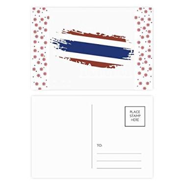 Imagem de Bangkok tailandês Bandeira da Tailândia Ilustração Arte Natal Natal Celebração Cartão postal Bênção Cartão de correio