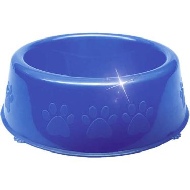 Imagem de Comedouro Perolizado Luxo Filhotes Azul - 300 mL