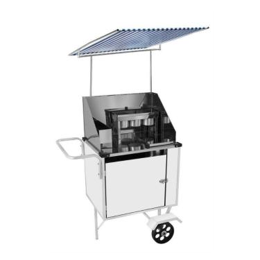 Imagem de Carrinho de Cachorro Quente com Toldo e Rodas Maciças Cefaz