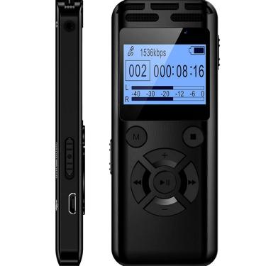 Imagem de Gravador Digital 32 Gb Ativado Por Voz  VANDLION V52 Preto
