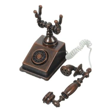 Imagem de Zerodeko Modelo De Telefone Retro Europeu Estatueta De Resina Telefone Fixo Telefone Pequeno Retro Mini Estatuetas Micro Telefone Telefone Com Fio Telefone Retro Mini Brinquedos Liga