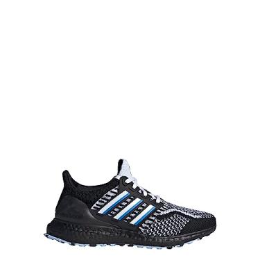 Imagem de adidas Tênis de corrida unissex Ultraboost 5.0 DNA (criança grande), Core Black/Cloud White/Blue Rush, 17