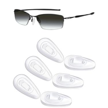 Imagem de Mryok 3 pares de protetores de nariz de substituição para óculos de sol Oakley Wingspan - Transparente
