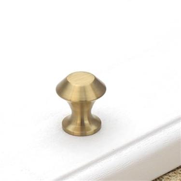 Imagem de Maçaneta hexagonal de latão sólido para armário, maçaneta para porta, cor de latão, gancho para roupas de entrada, 19