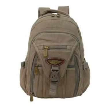 Imagem de Mochila Masculina Reforçada Notebook Trabalho Faculdade (bege)