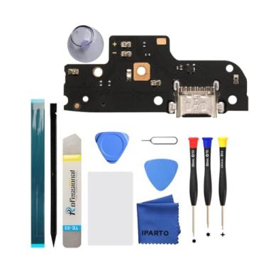 Imagem de iParto Kit de substituição de porta de carregamento para Motorola Moto G Pure 2021 XT2163 USB Flex Dock Connector Carregamento Flex Substituição com ferramentas