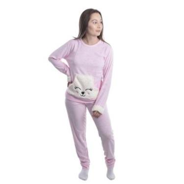 Imagem de Pijama Feminino Kanguru Plush de inverno Victory-Feminino