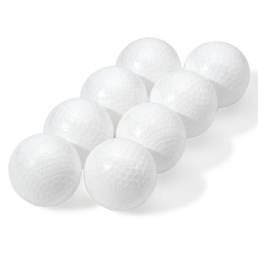 Imagem de Franklin Sports Bolas de beisebol de plástico – bolas de beisebol de plástico para crianças – bolas de plástico sólido para bater – pacote com 8 (70 mm), branco (14938P6)