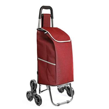 Imagem de Carrinho de compras, carrinho de compras dobrável, carrinho de compras com rodas, carrinho de compras dobrável, carrinho de bagagem para subir escadas com rodas hopeful