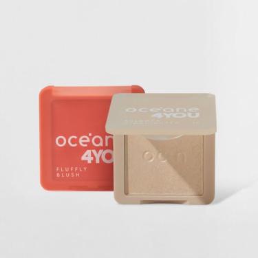 Imagem de Kit Blush Cremoso Pêssego + Iluminador Facial Perolado 4you (2 Produtos)