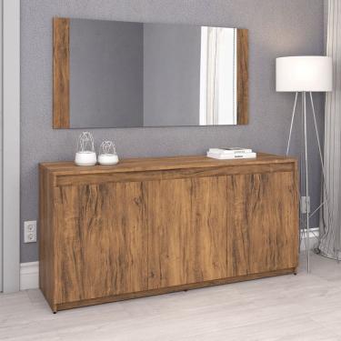 Imagem de Buffet 3 Portas 1 Prateleira com Moldura Royal Imbuia - Casa Giulia