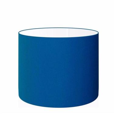 Imagem de Cúpula Abajur Cilíndrica Cp-8022 Ø45x30cm Azul Marinho