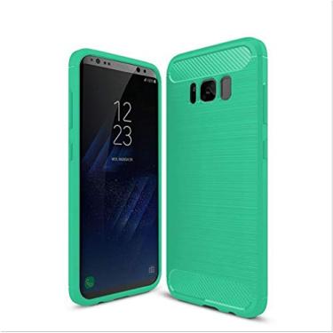 Imagem de Capa para Samsung Galaxy G950F, capa de material de fibra de carbono, suave antiderrapante, macia, anti-impressões digitais, capa totalmente protetora para Samsung Galaxy G950F