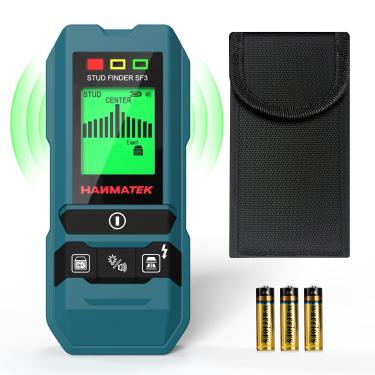 Imagem de HANMATEK Localizador de pinos SF3 6 em 1, scanner de parede de alta precisão para detecção de fios CA de madeira, metal e energia ativa – ideal para projetos de renovação de casa e bricolage