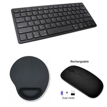 Imagem de Teclado Bluetooth + Mouse Bluetooth Para Mini Pc Dell Optiplex 7050 - 