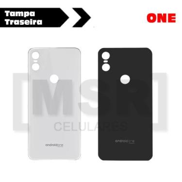 Imagem de Tampa traseira celular MOTOROLA modelo ONE, BRANCO