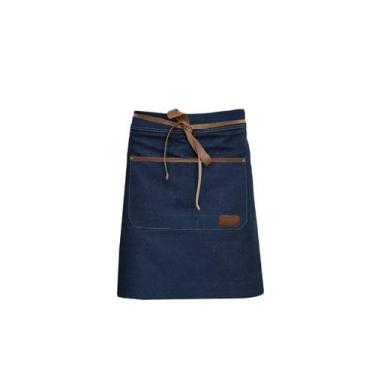 Imagem de Avental de Cintura Jeans Couro Bar Chef Bartender Restaurante - CASACH