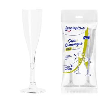 Imagem de TC-120 Taça 120ml. Acrílico Cristal P/ Champagne Vinho C/ 56 Un. (Stra