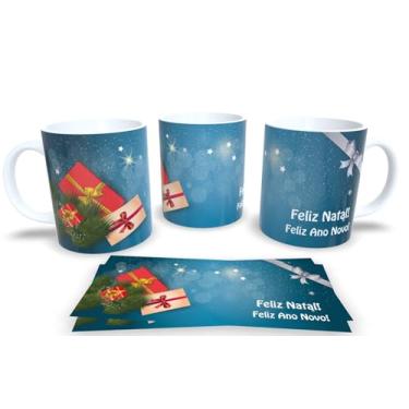 Imagem de Canecas de Porcelana Branca Personalizadas Natal 10 (Mod.189)