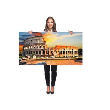 Imagem de Quadro Decorativo Grande Sala 100x50 Paisagem Roma Quadro para Quarto 