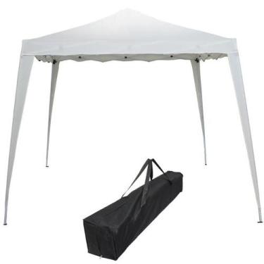 Imagem de Tenda Gazebo Articulada Base 3x3 m Barraca Praia Sanfonada Dobrável Al