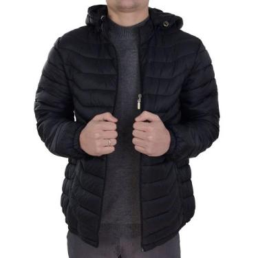 Imagem de Jaqueta Masculina Safira Star Road Nylon Plus Size Preta, G6, Preto