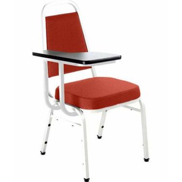 Imagem de Cadeira Universitária Empilhável Linha Hotel Plus Vermelho - Design Of